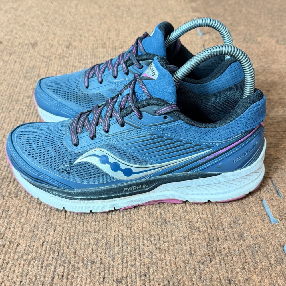 Saucony Cohesion 13 Womens Blue Pink Running gym fit Shoes S10574-31 Size 6.5 C+ - Picture 4 of 11